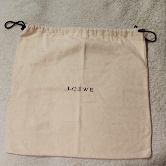 Loewe Handbags - Authentic Loewe Drawstring Dust Bag in Light Beige Cream 15" X 14 3/4"